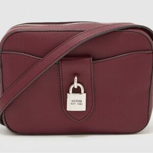 Guess crossbody bag in burgundy